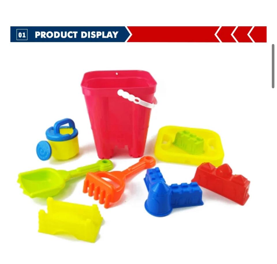 9 piece beach bucket set 8308