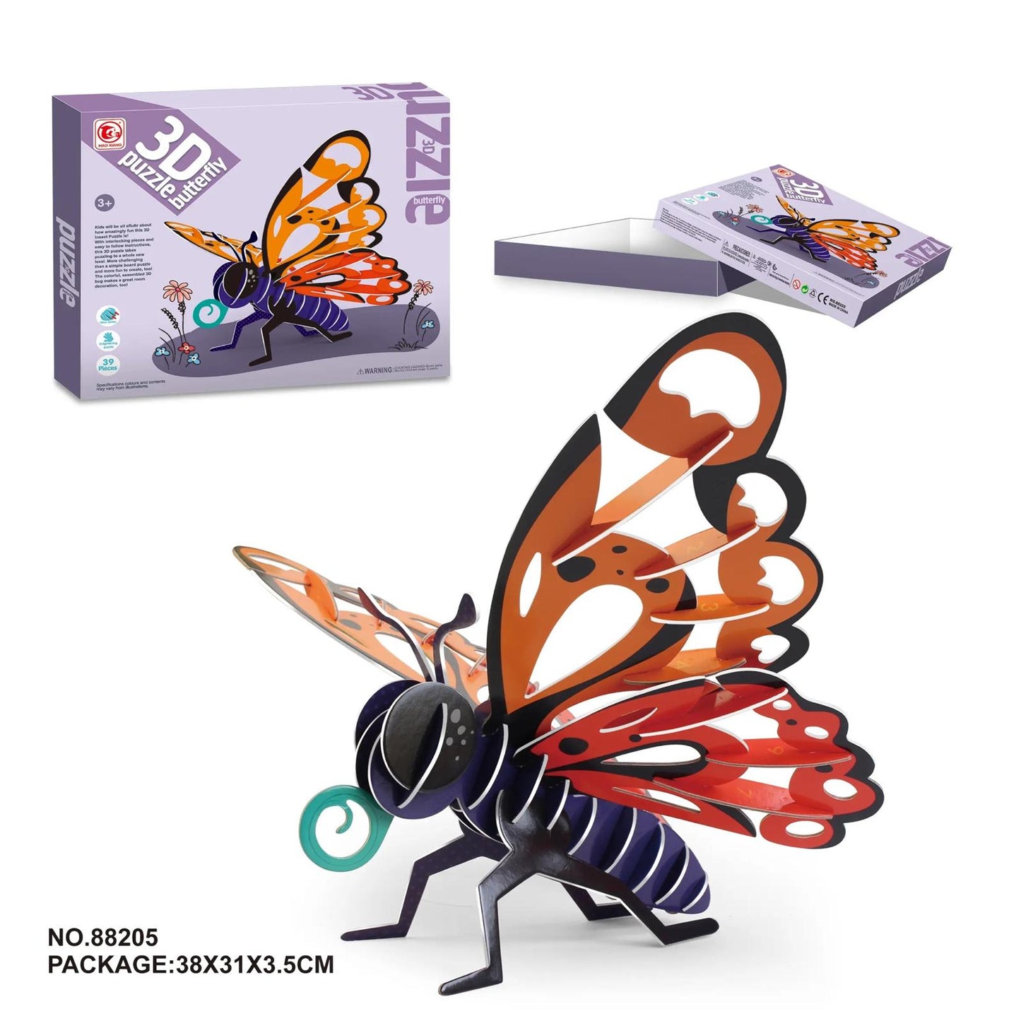 3D Puzzle Butterfly 88205