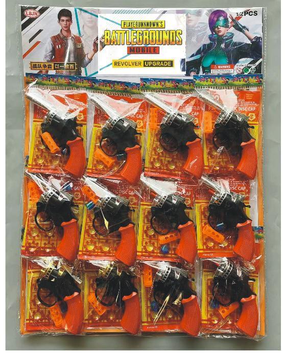 12pc cap guns plastic toys