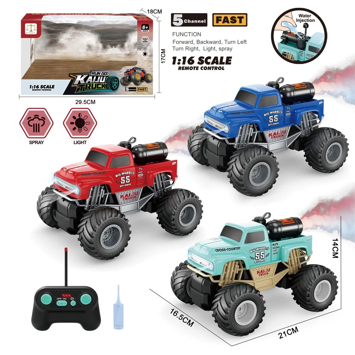 RECHARGEABLE SPRAY CLIMBING RC CAR