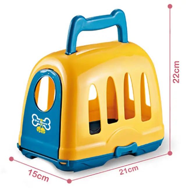 Children's electric plush dog toy, family toy, dog cage that can bark and walk,