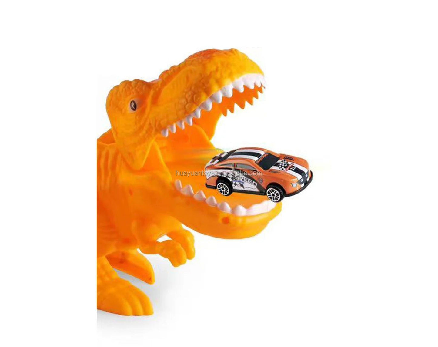 DINOSAUR SCENE EJECTION TRACK ALLOY CAR