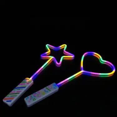 Heart neon solid color flash stick