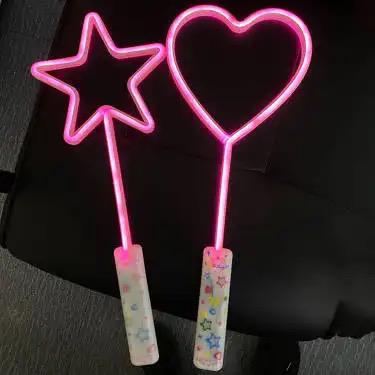 Heart neon solid color flash stick