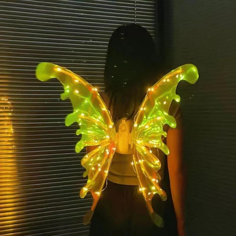 Butterfly wings light up