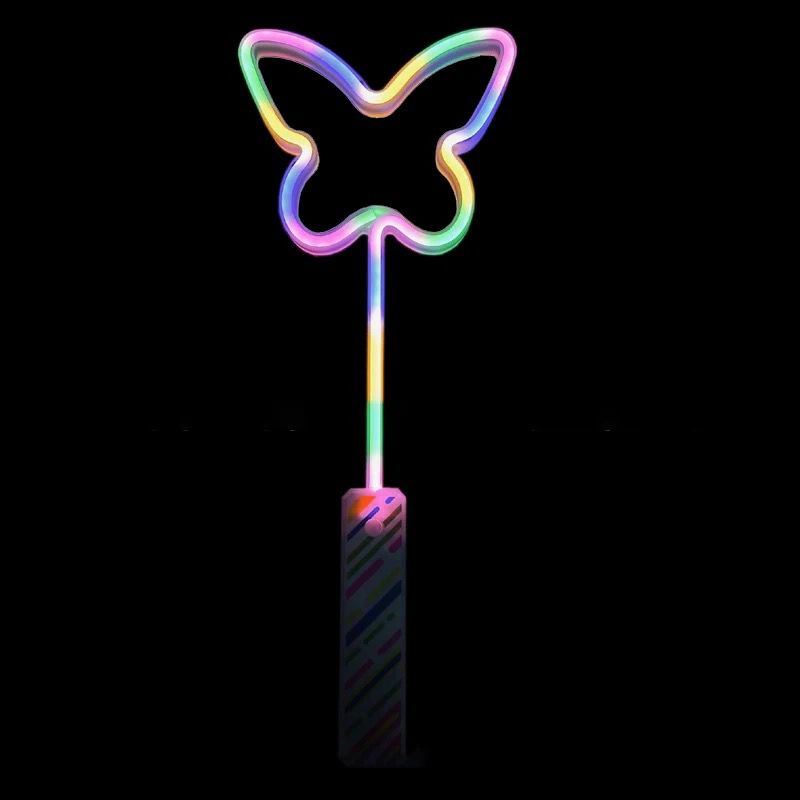 Butterfly neon solid color flash stick