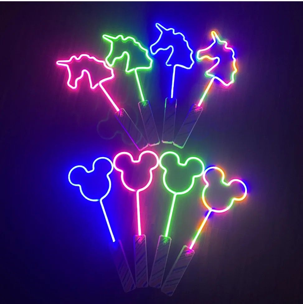 Mickey neon solid color flash stick