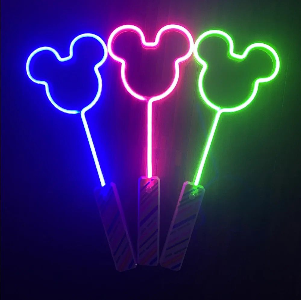 Neon solid color flash stick