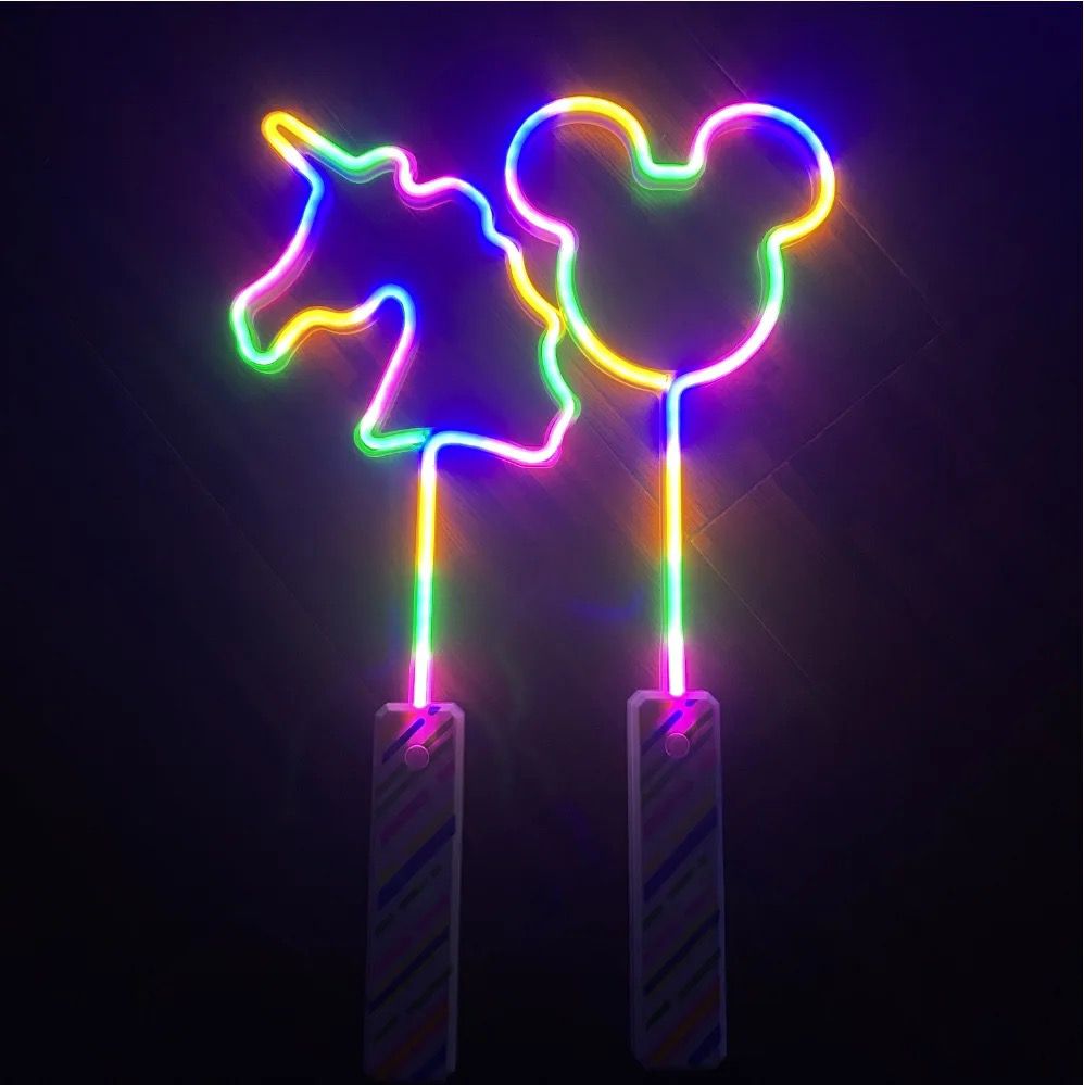 Neon solid color flash stick