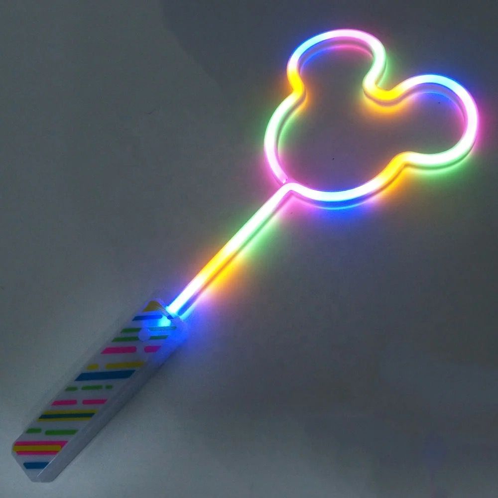 Neon solid color flash stick