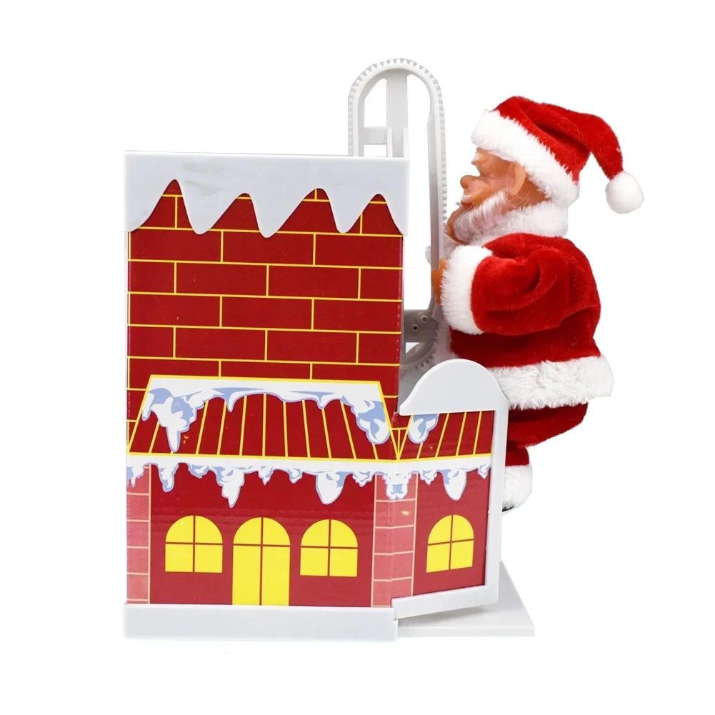 10 inch climbing door chimney santa