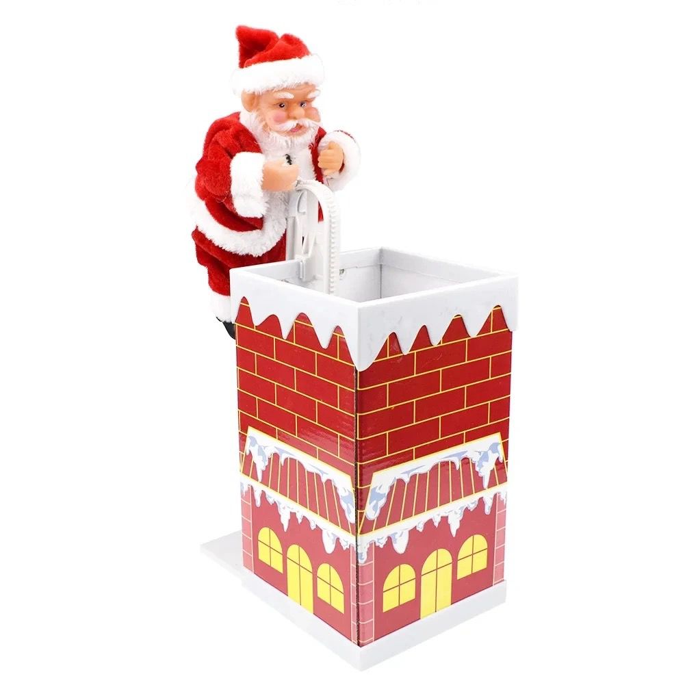 10 inch climbing door chimney santa