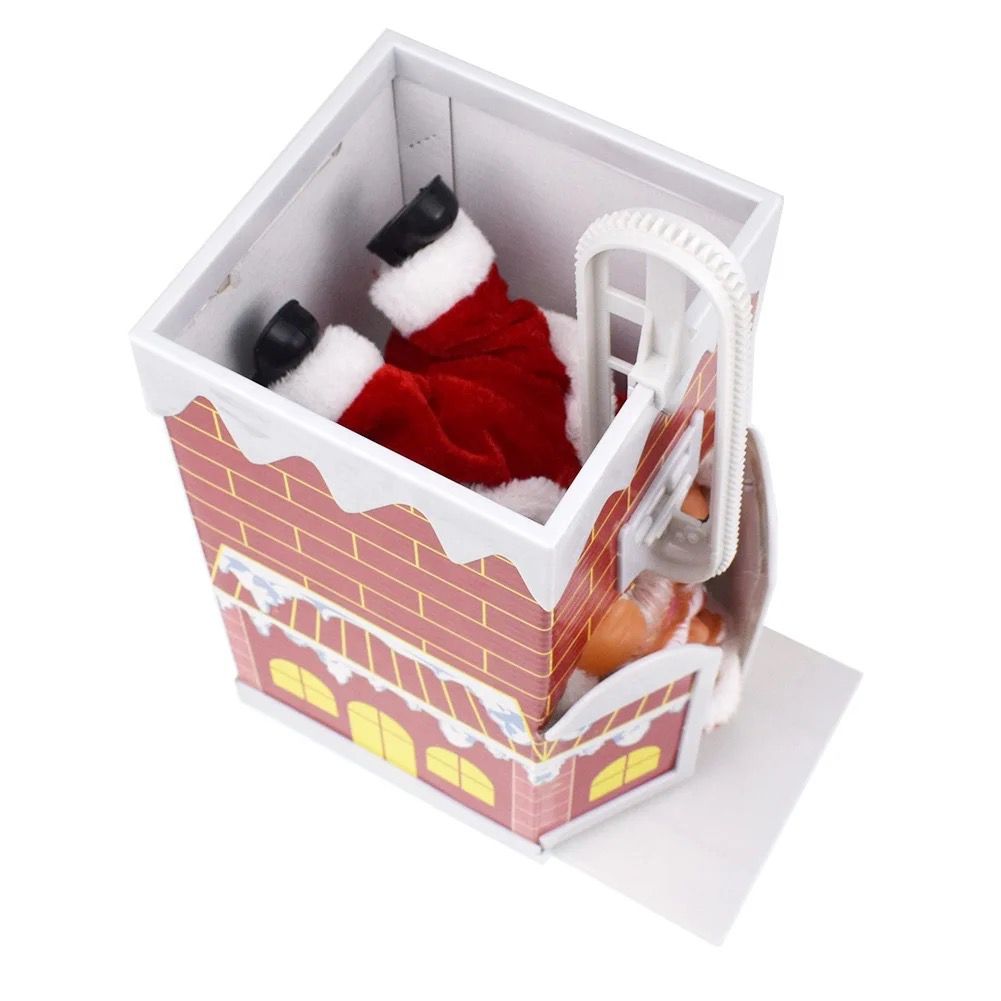 10 inch climbing door chimney santa