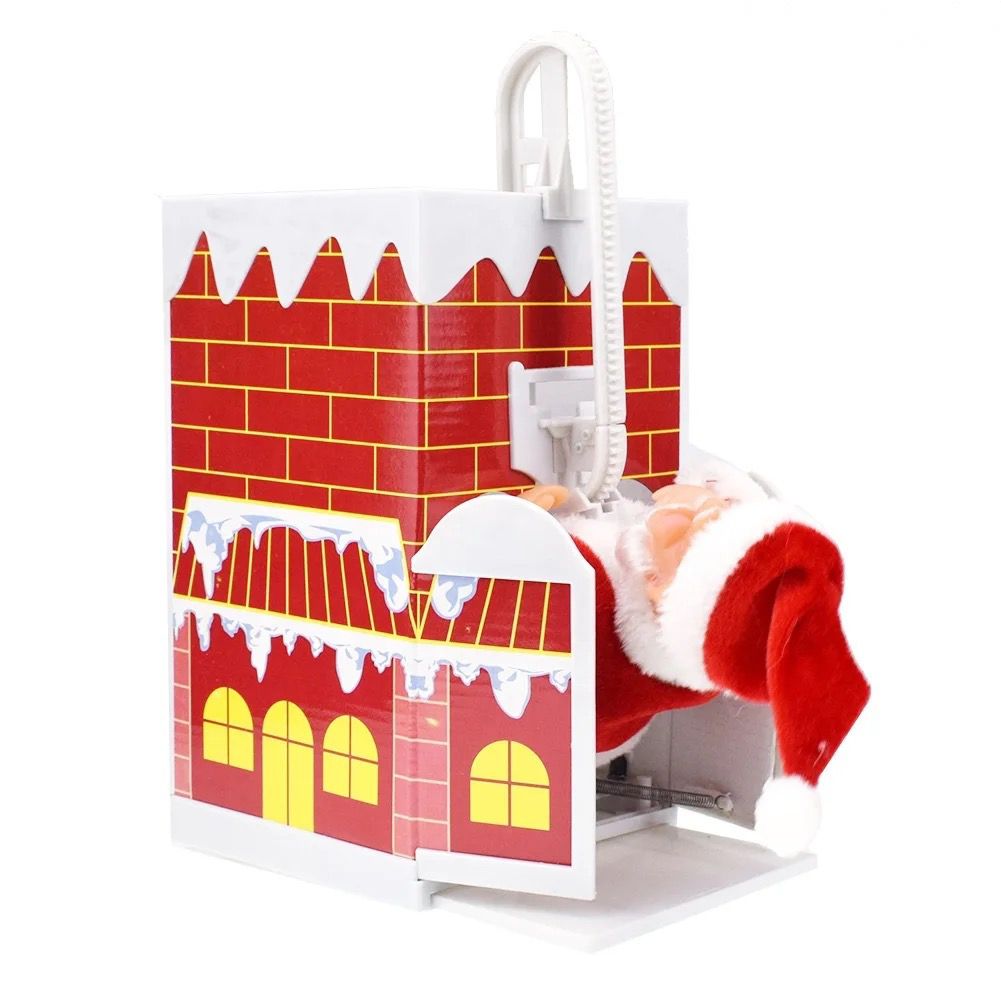 10 inch climbing door chimney santa