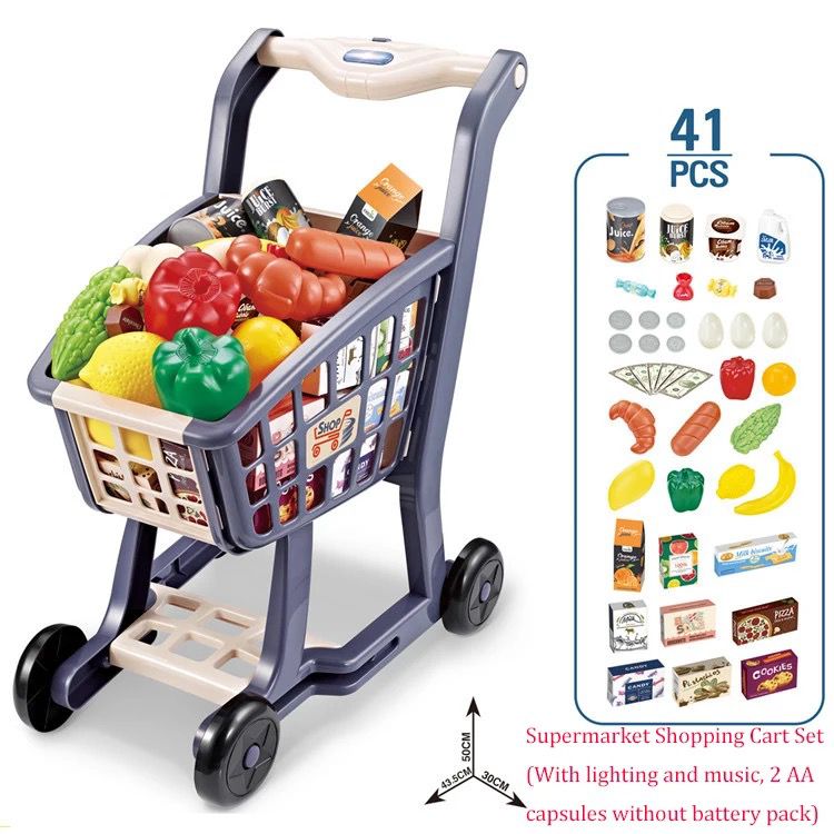 Supermarket shopping cart set