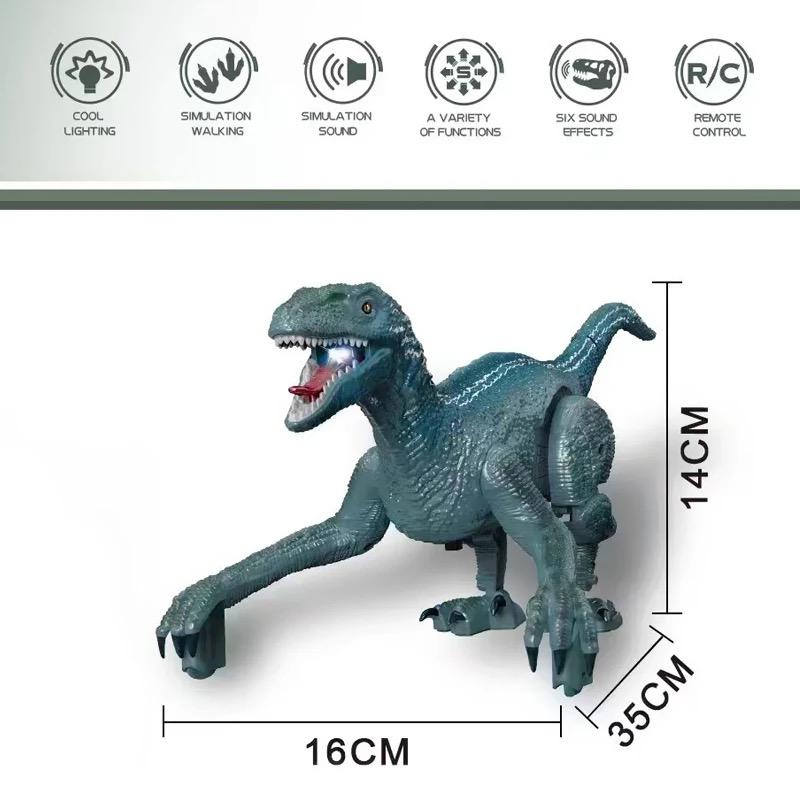 Four-way remote control crawling dinosaur (2.4G) with battery