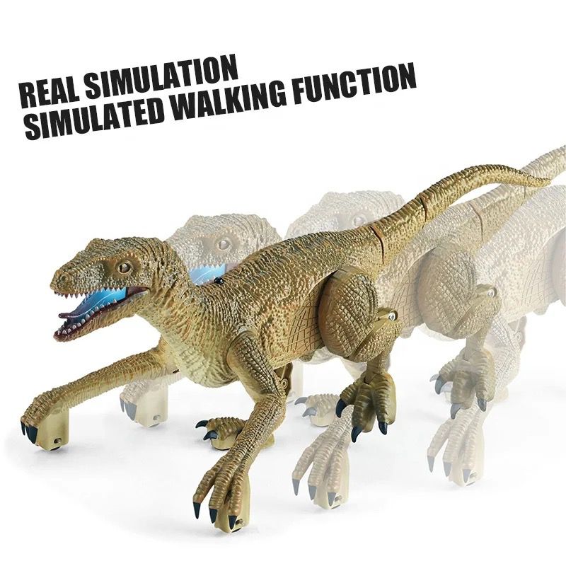 Four-way remote control crawling dinosaur (2.4G) with battery