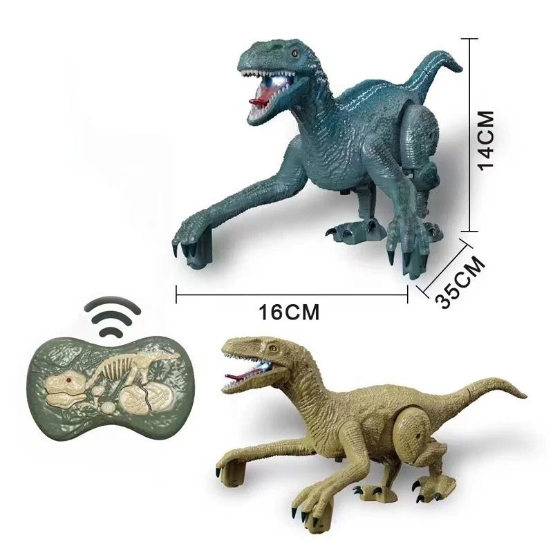 Four-way remote control crawling dinosaur (2.4G) with battery