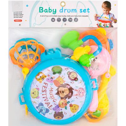 Baby Rattles and Drums (12 PCS)