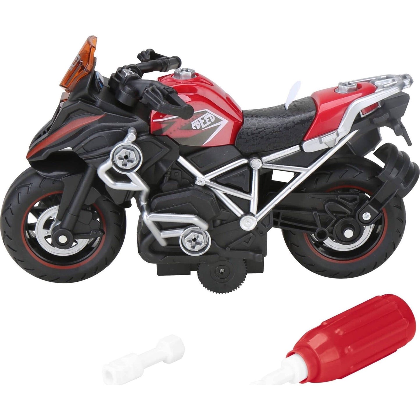 Motorcycles that can be disassembled and reassembled by inertia (3 pieces)