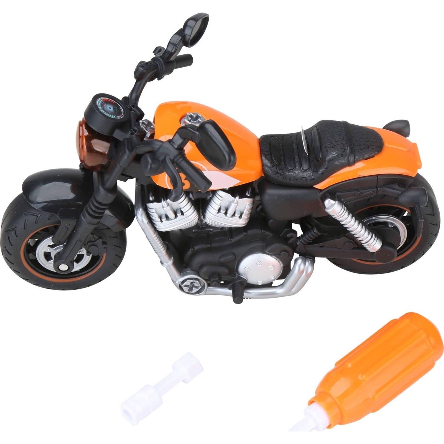 Motorcycles that can be disassembled and reassembled by inertia (3 pieces)