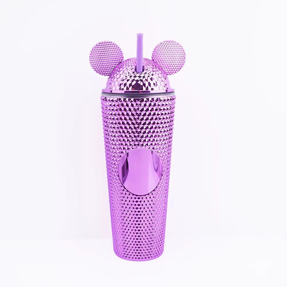 650ml Electroplated Durian Mickey Mouse Lid Electroplated Durian Cup