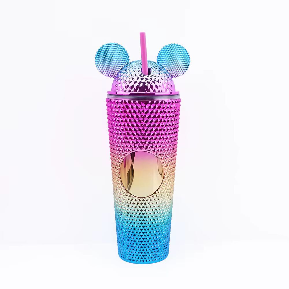 650ml Electroplated Durian Mickey Mouse Lid Electroplated Durian Cup