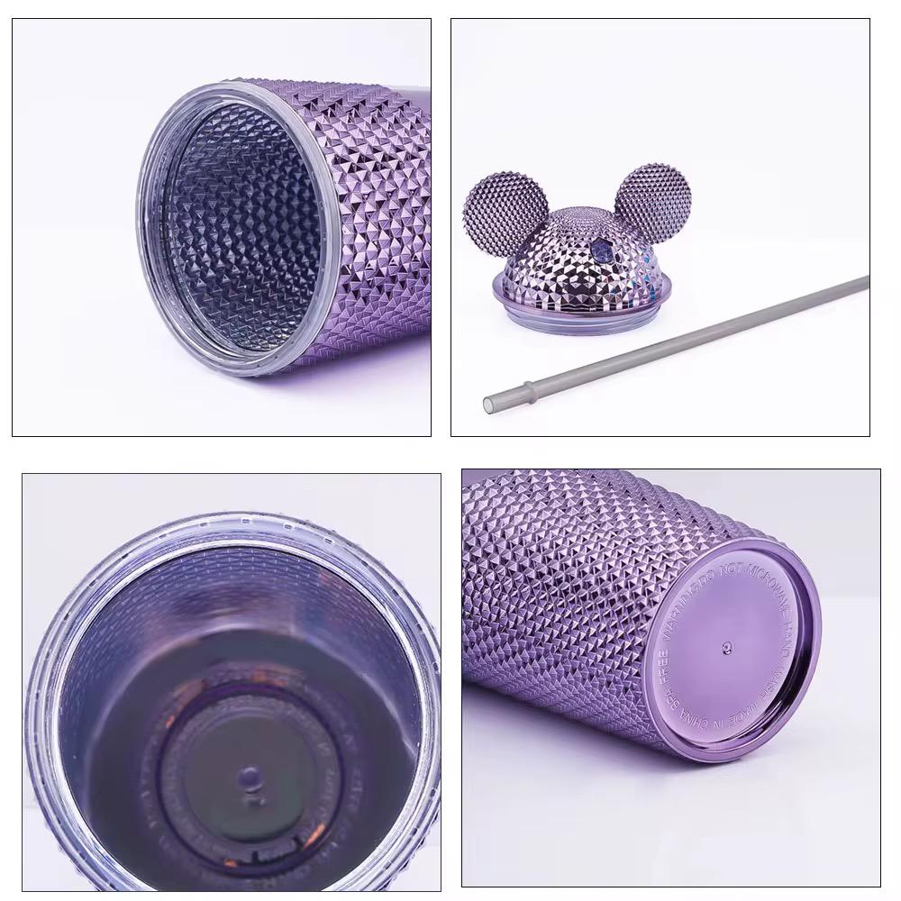 650ml Electroplated Durian Mickey Mouse Lid Electroplated Durian Cup