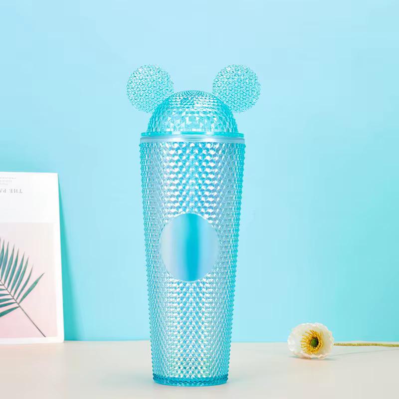 650ml Electroplated Durian Mickey Mouse Lid Electroplated Durian Cup