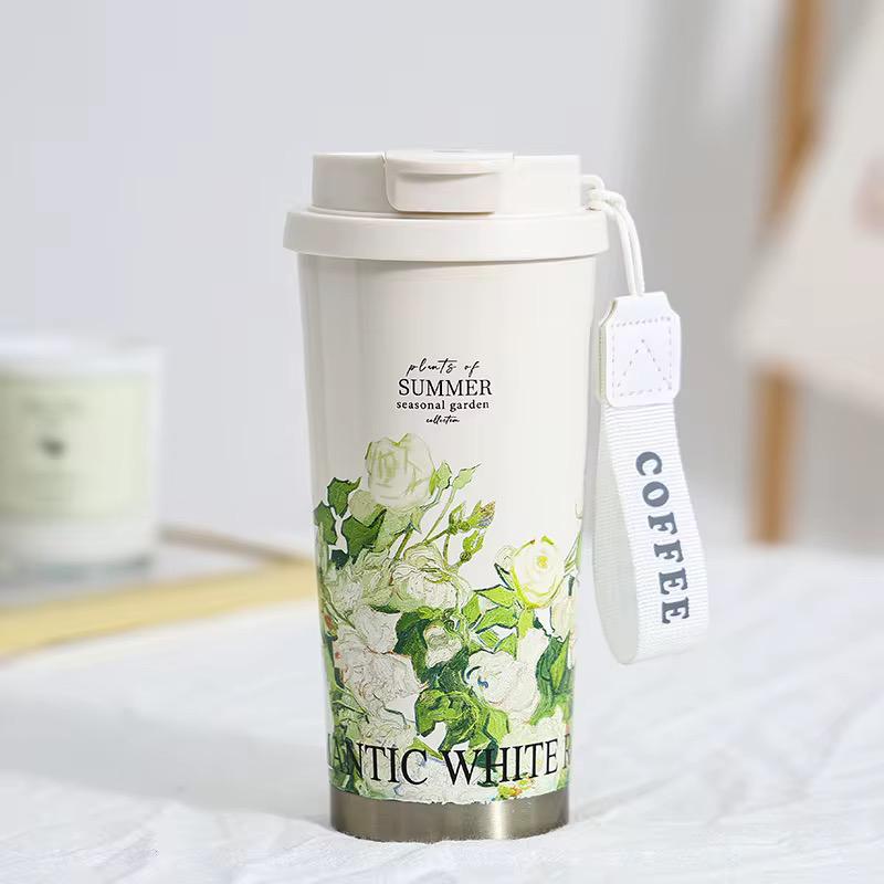 500ml Lily of the Valley Insulated Mug