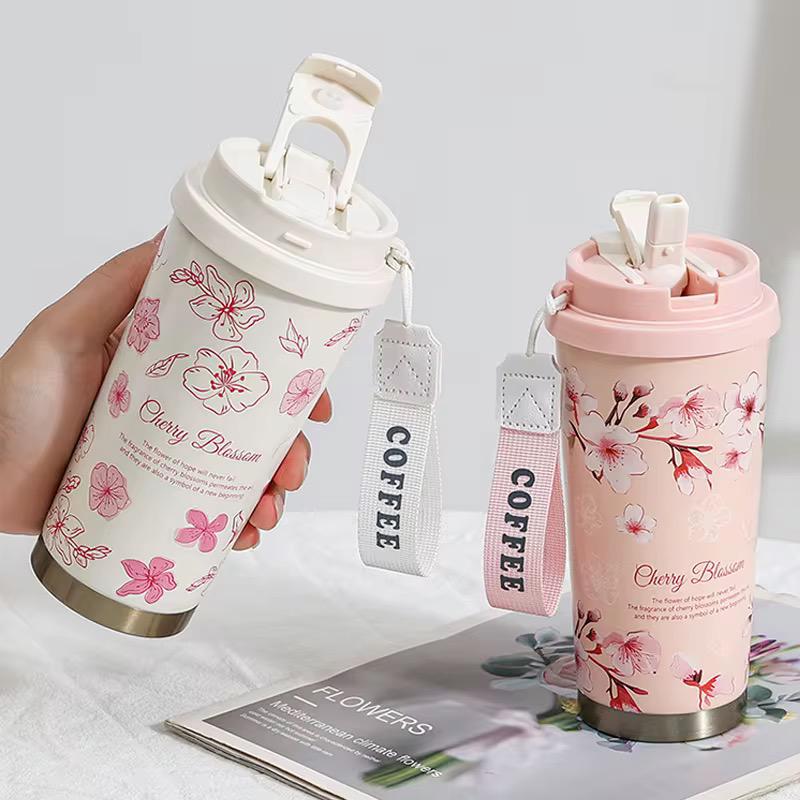 500ml Lily of the Valley Insulated Mug