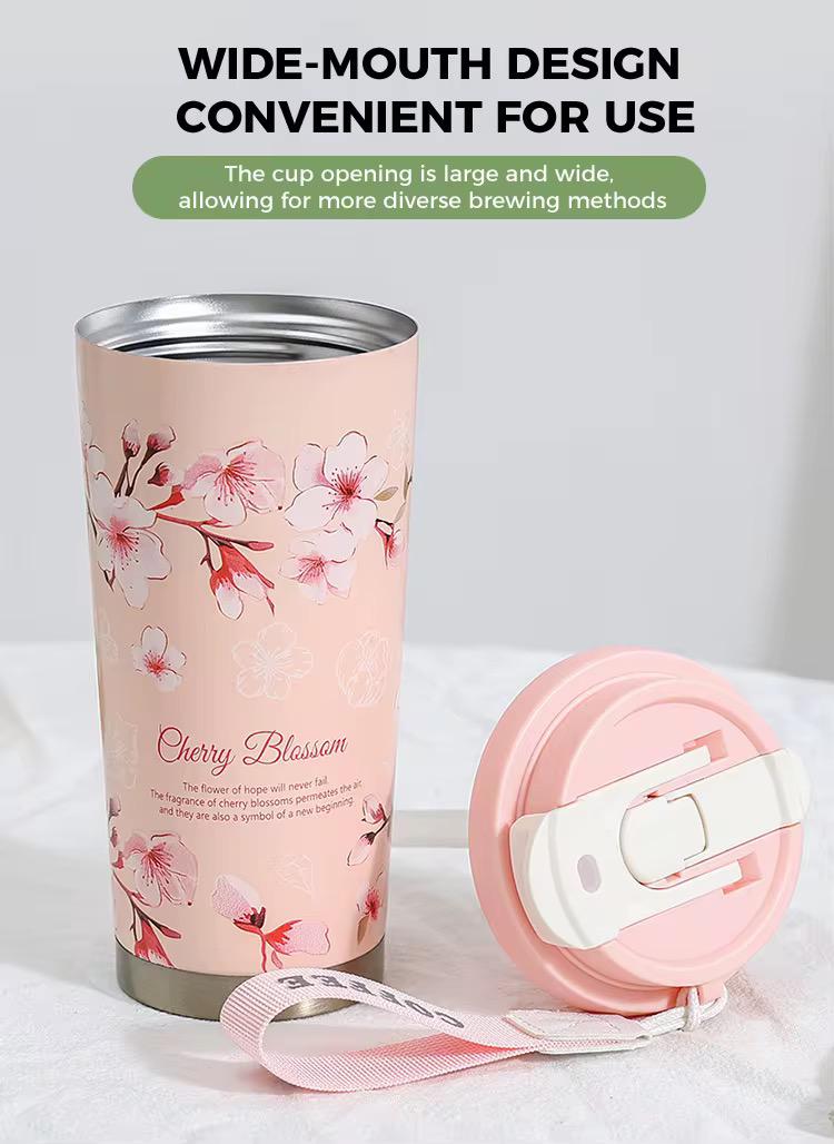 500ml Lily of the Valley Insulated Mug