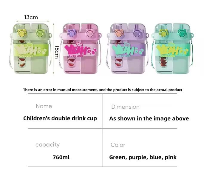 750ml Double Drinking Capacity