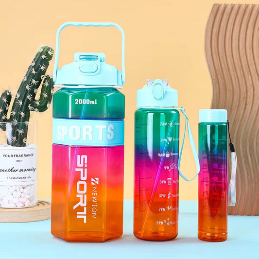 "Transparent Gradient Three-Piece Set"