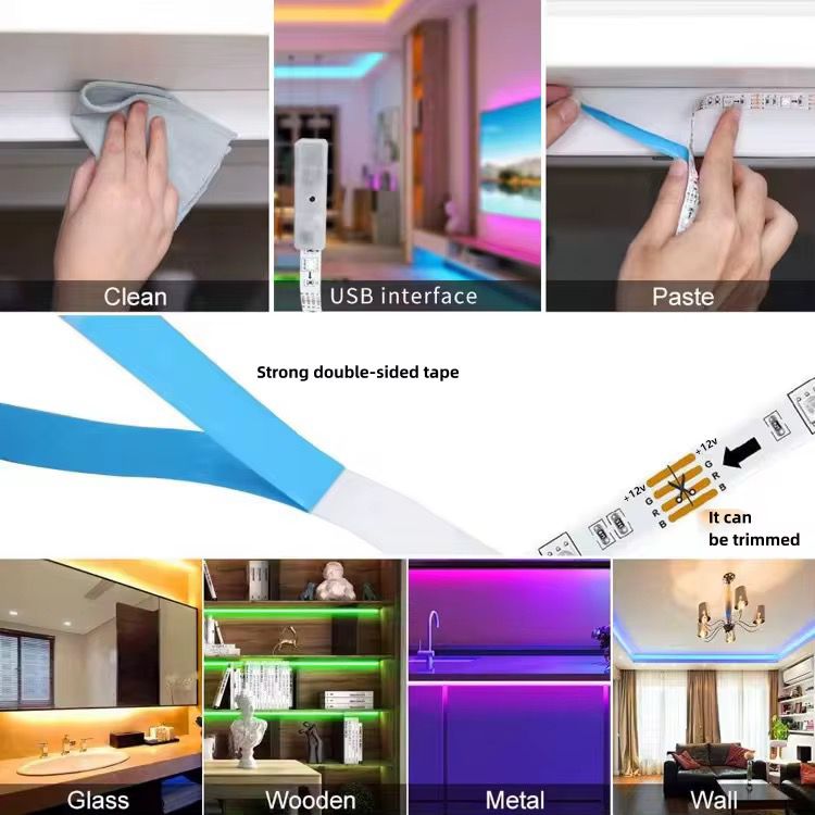 LED strip lights 10m rc