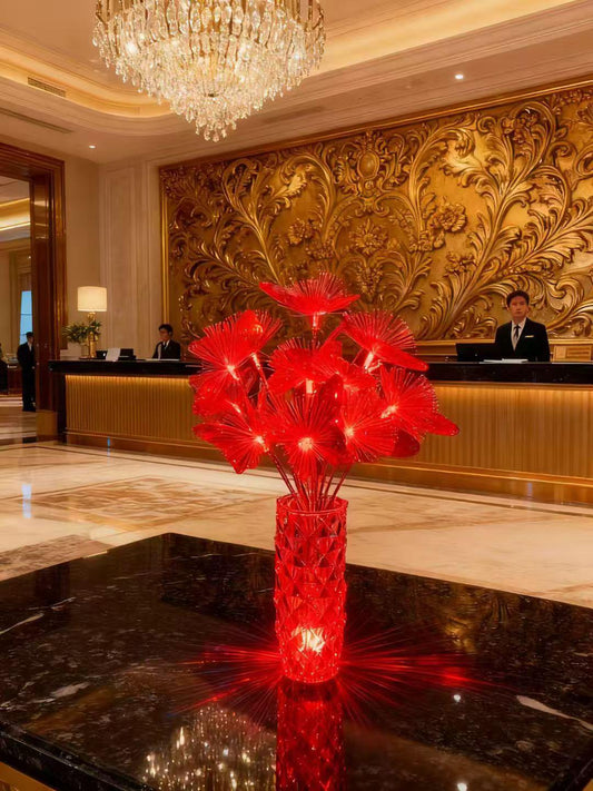 Decorative table lamp flower-like design