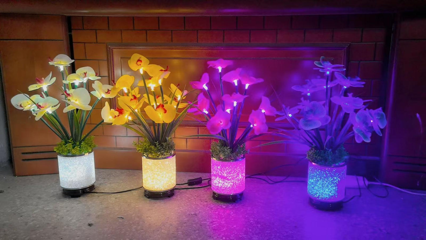 Decorative table lamp flower-like design