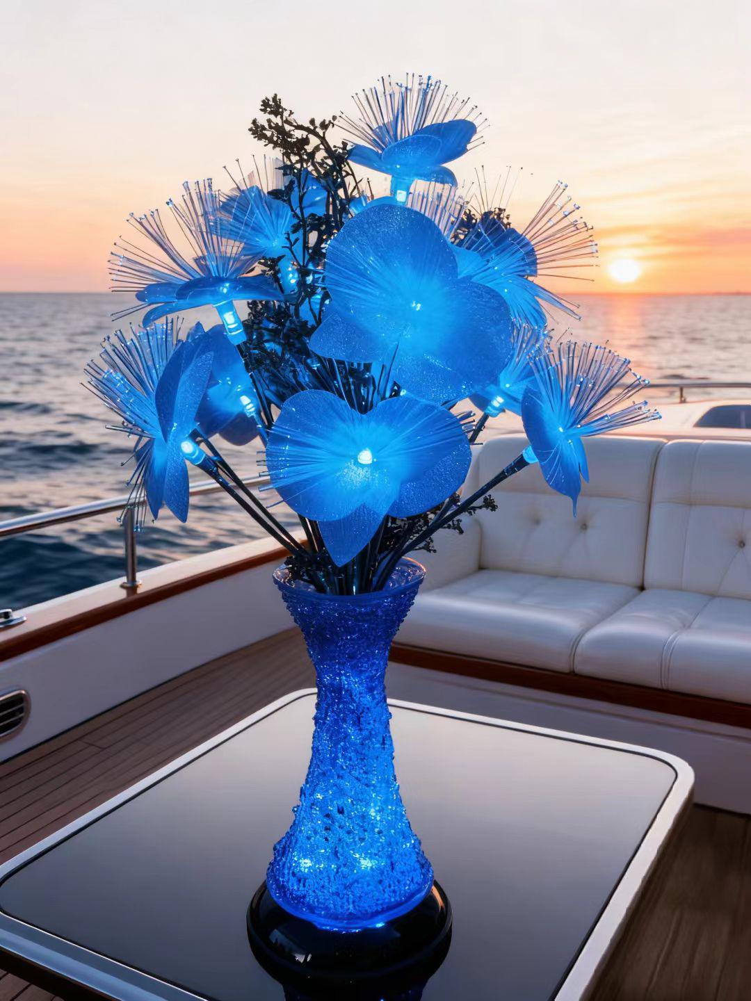 Decorative table lamp flower-like design