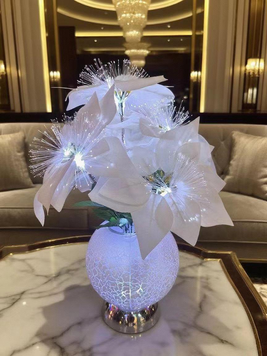 Decorative table lamp flower-like design
