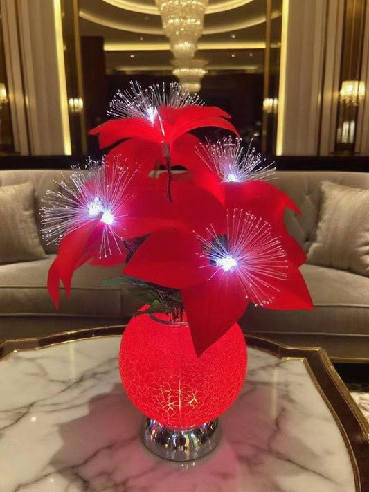 Decorative table lamp flower-like design