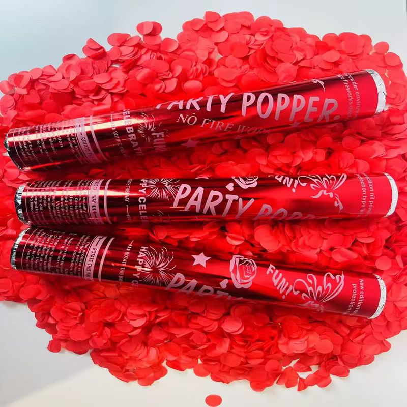 30cm mixed color party poppers