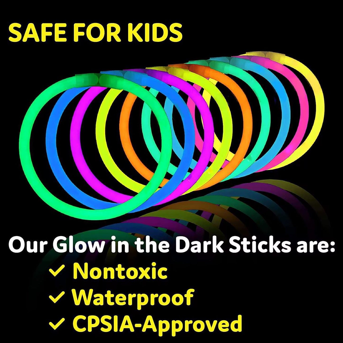 100 glow sticks