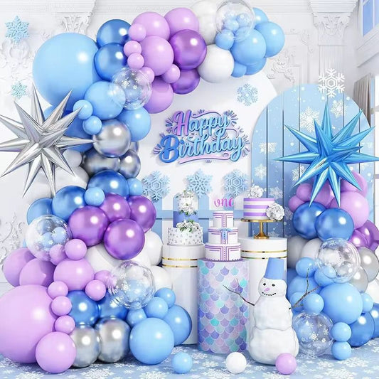 Birthday balloon full set pink/blue