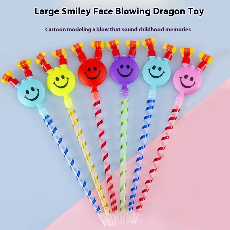 12pack Smiley face blowing dragon 4pcs in a pack