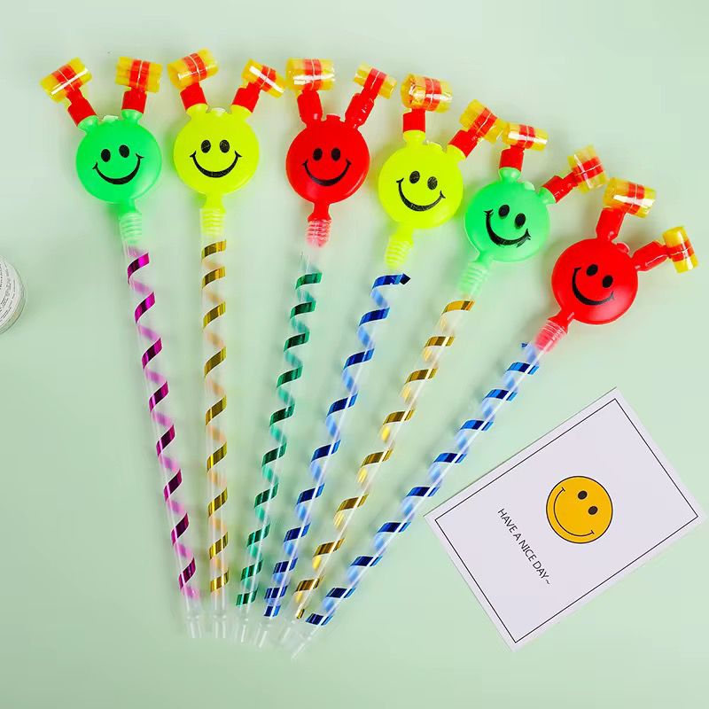 12pack Smiley face blowing dragon 4pcs in a pack