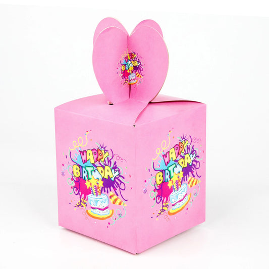 12pack English birthday gift box, blue and pink mix, 6/opp