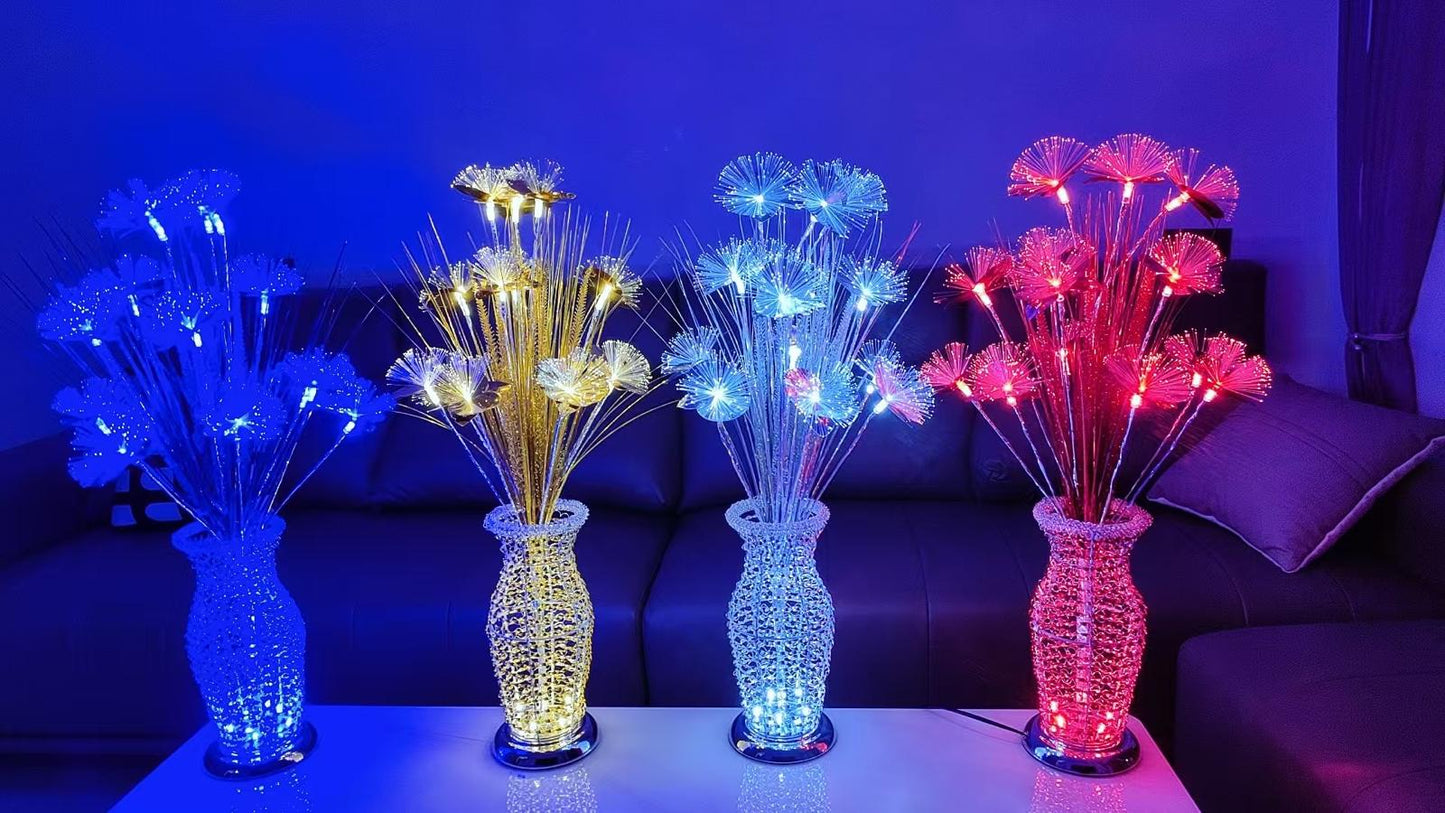 Decorative table lamp flower-like design