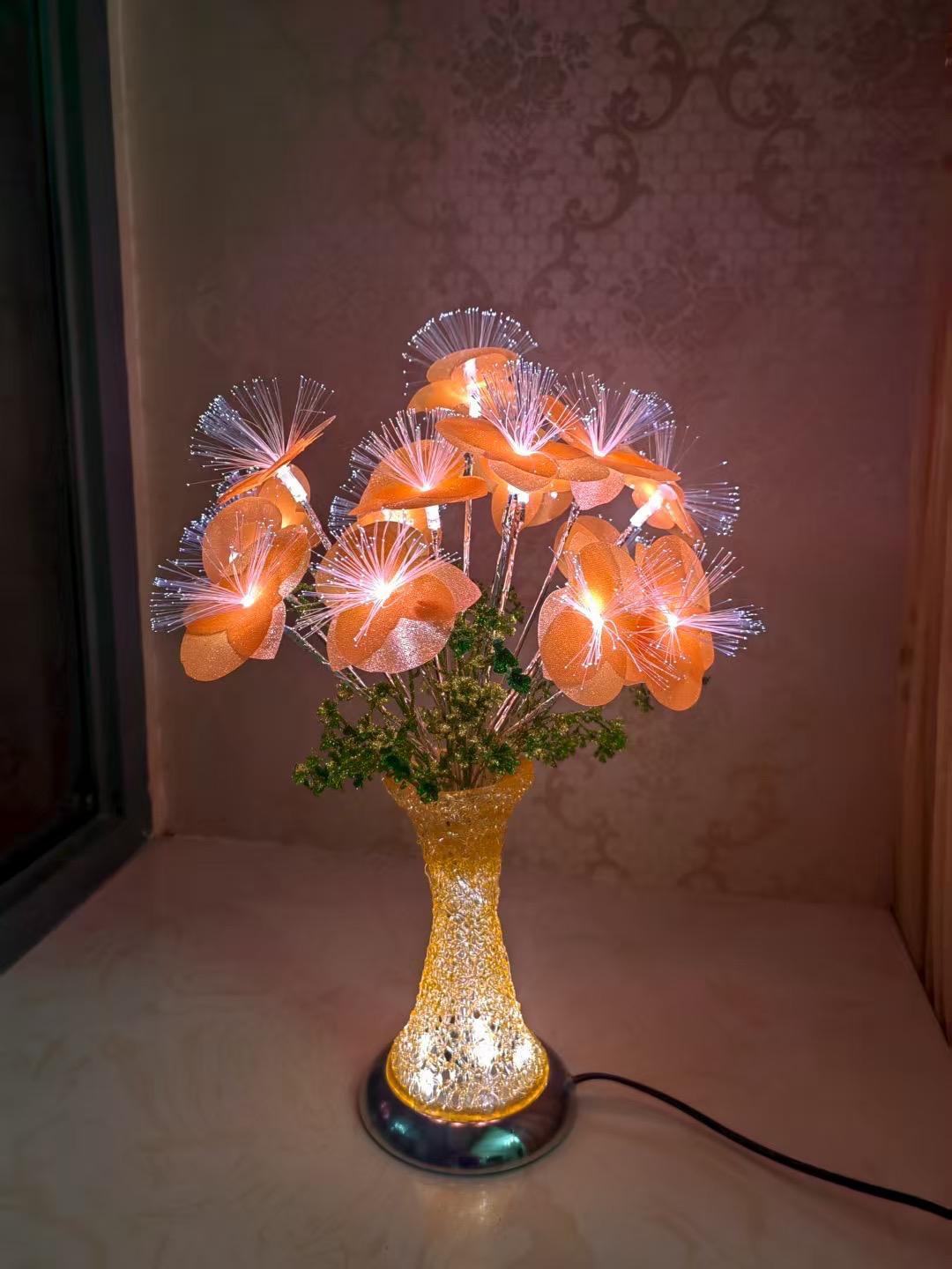 Decorative table lamp flower-like design