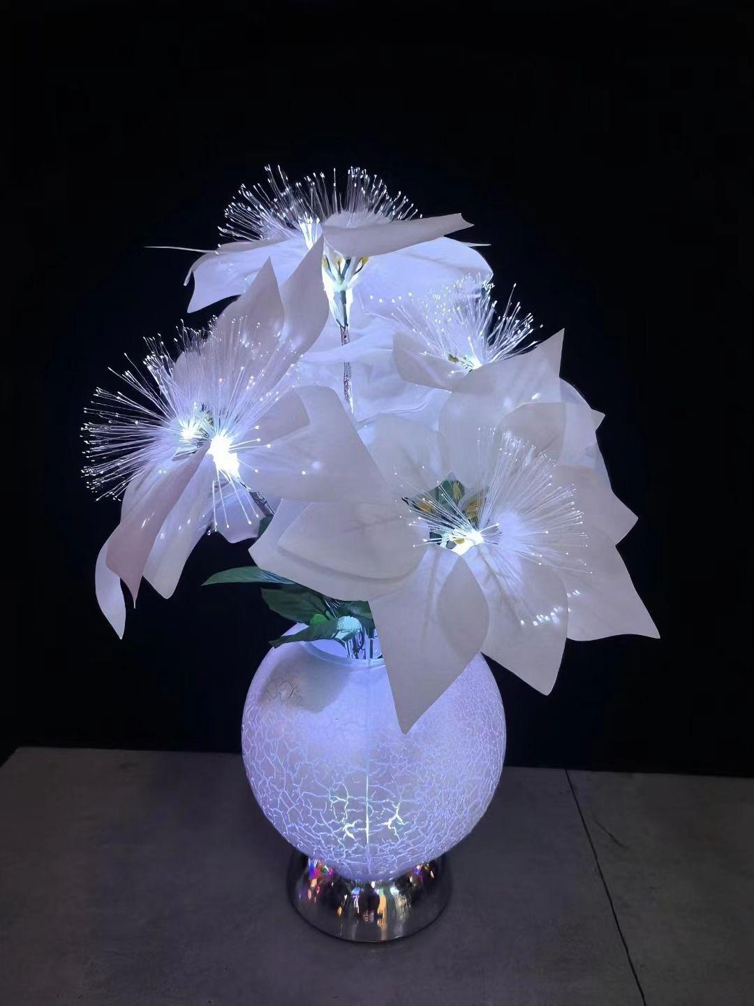 Decorative table lamp flower-like design