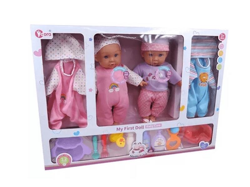 14-inch 12-sound cotton doll (2 pieces)